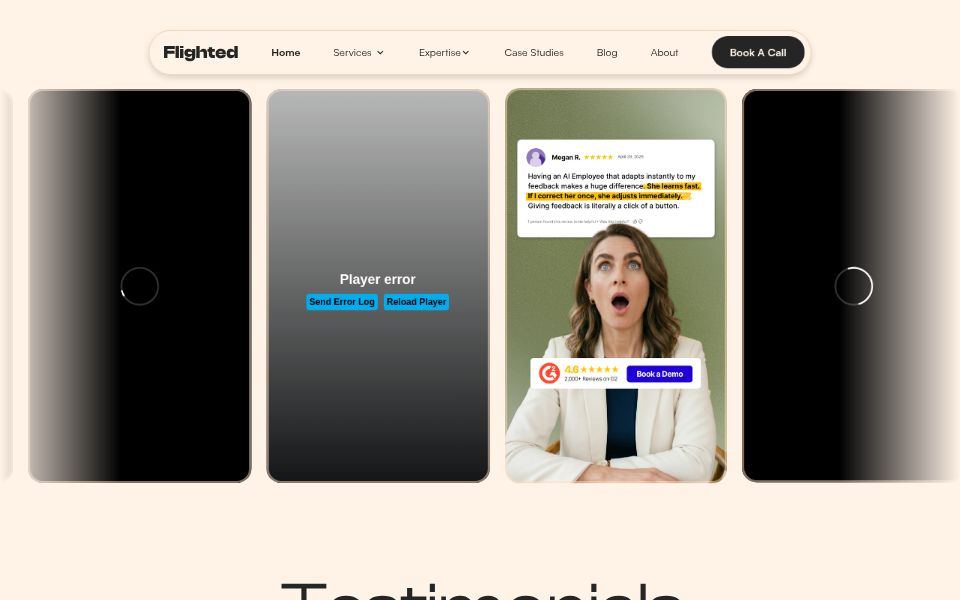 Flighted homepage, September 2026
