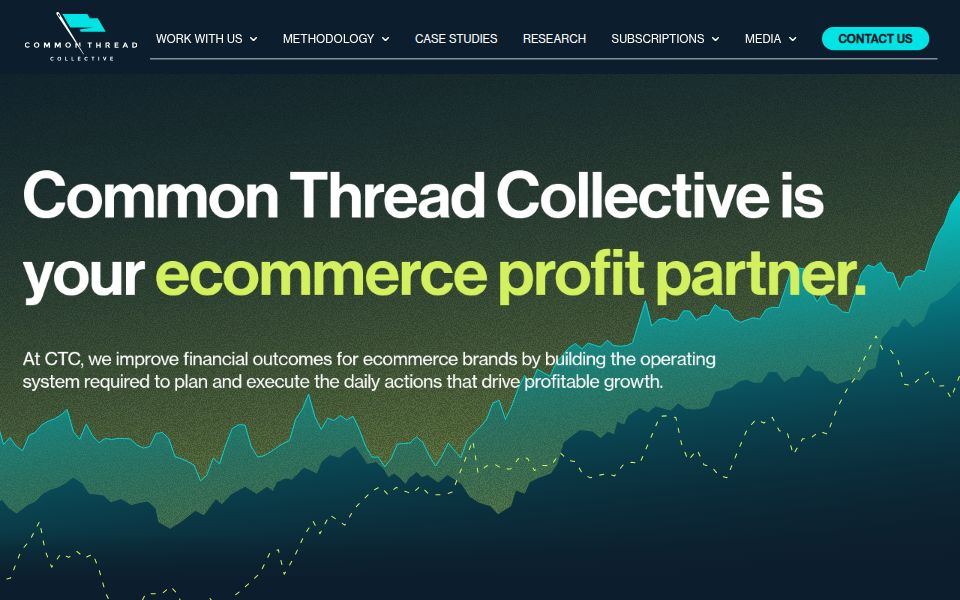 Common Thread Collective homepage, September 2026