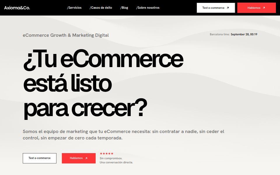 Axioma&Co homepage, September 2026