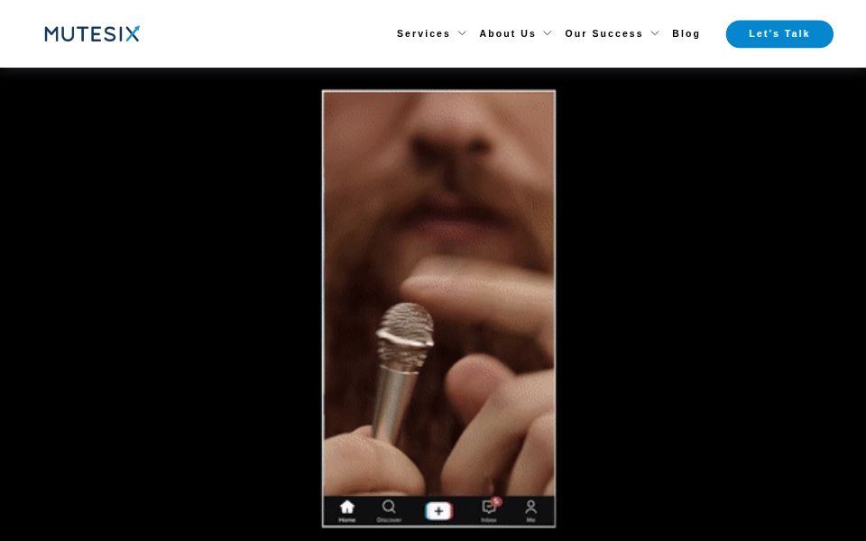 MuteSix homepage, September 2026